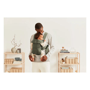 BabyBjörn - Mini Cotton Baby Kangaroo Carrier | Dark Green