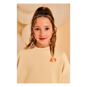 AO76 - Sweat Violeta Sorry | Beige