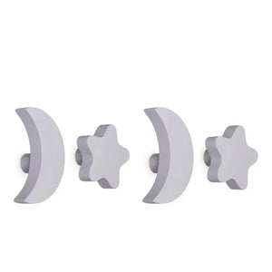 Nofred - Star and Moon Hooks - Set of 4 | Lilac