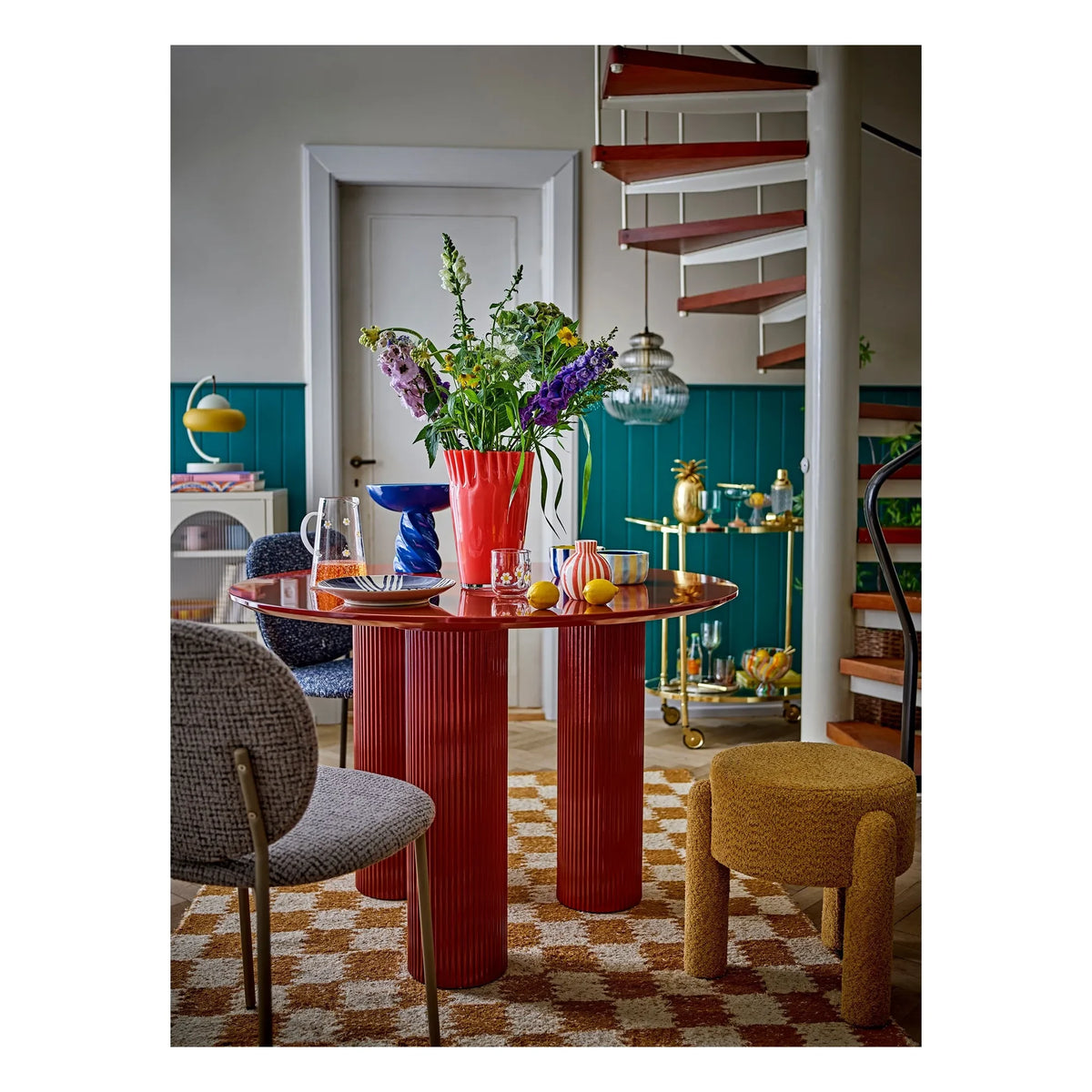 Bloomingville - Janine Glass Vase | Coral