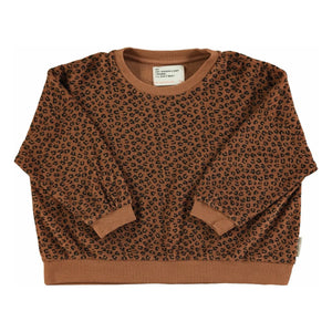 Piupiuchick - Leopard Organic Cotton Towel Fabric | Brown
