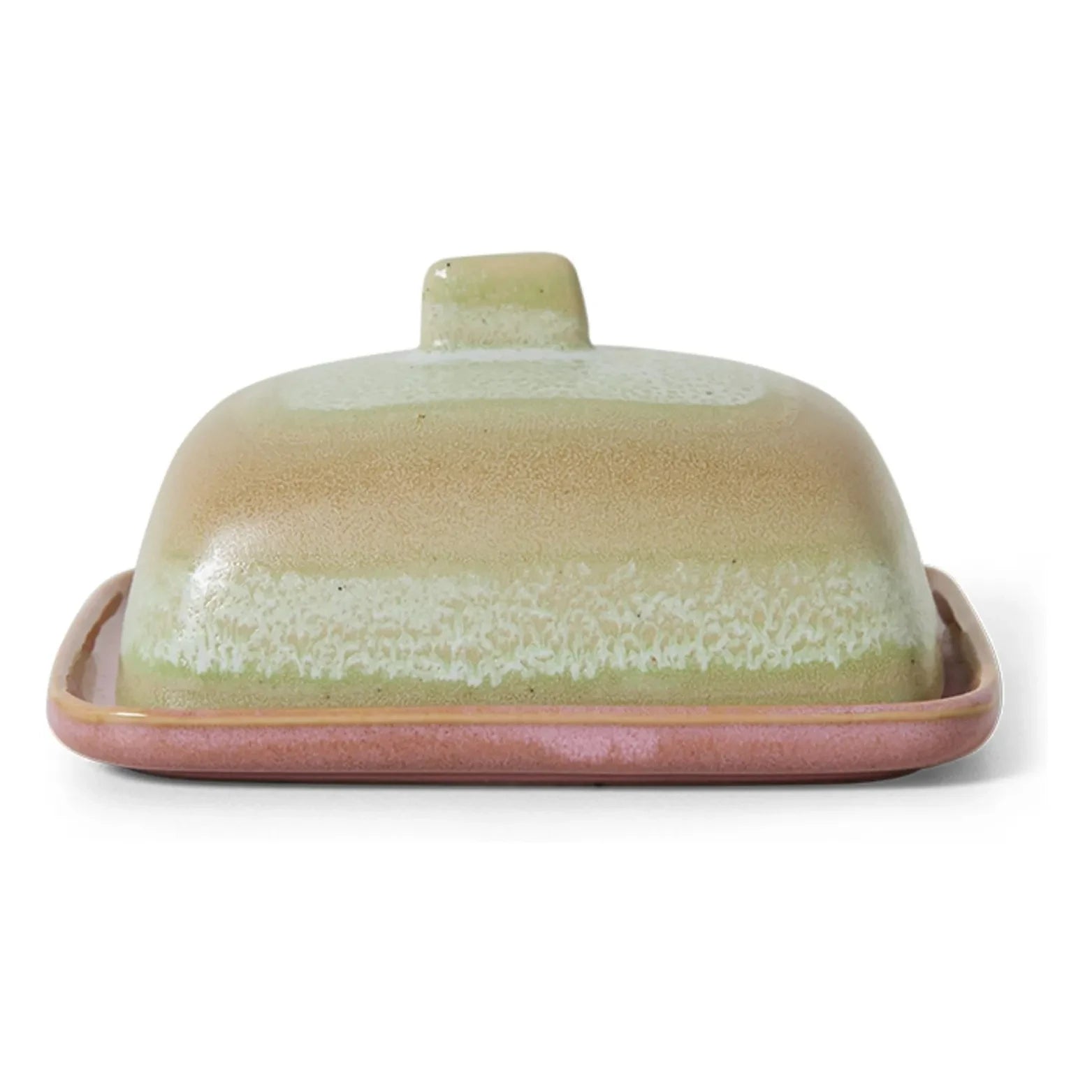 HKliving - Skyline Butter Dish | Light Green