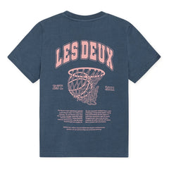 Les Deux - Hoop Organic Cotton T-Shirt | Blue