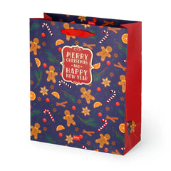 Legami - Gingerbread Christmas Gift Bag - Large