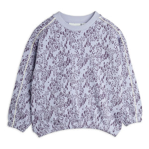 Mini Rodini - Organic cotton leopard sweatshirt | Purple