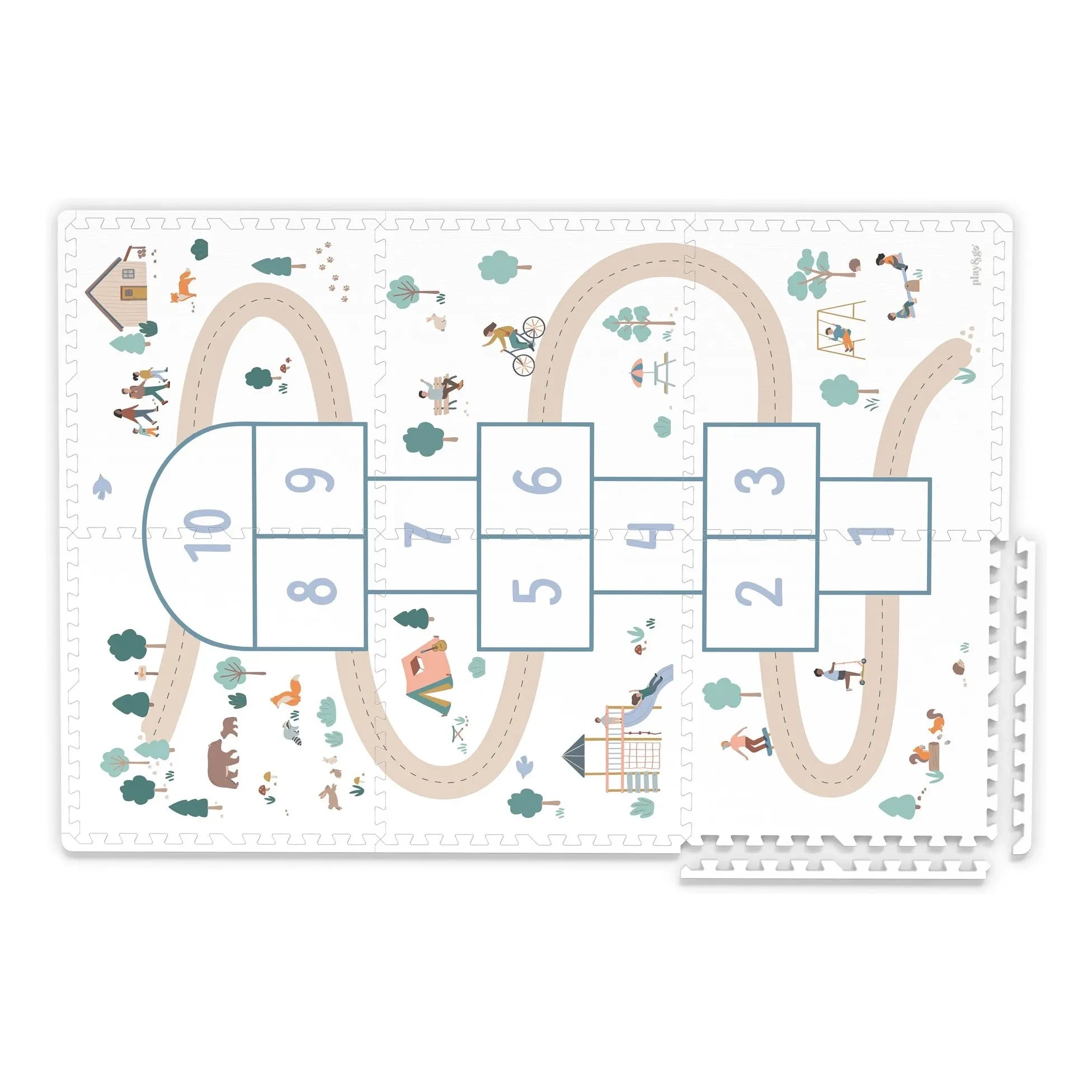 Play and Go - Tiloo modular play mat - Hopscotch
