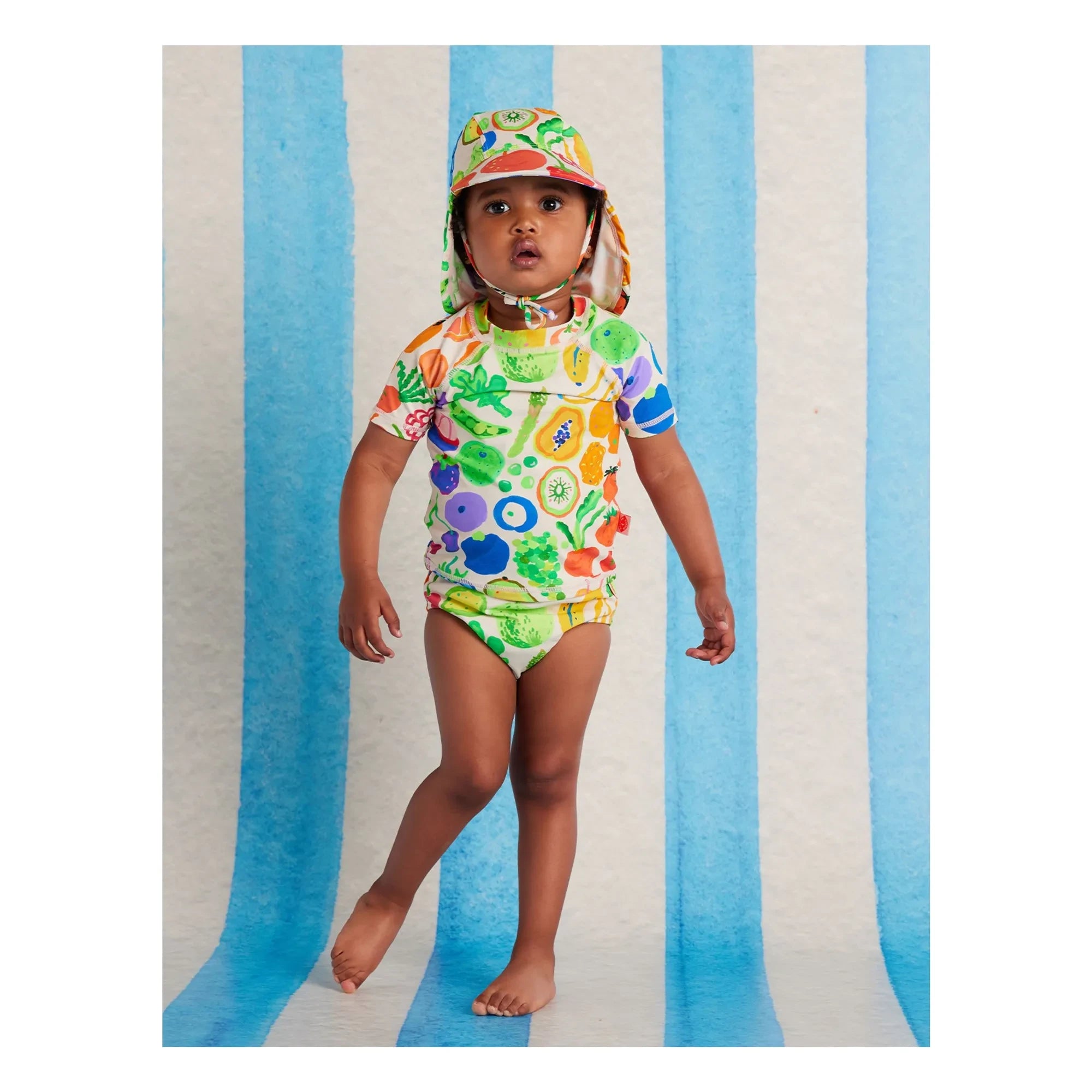 Halcyon Nights - Fruit Recycled Fiber UV Protection Bath T-Shirt | Ecru