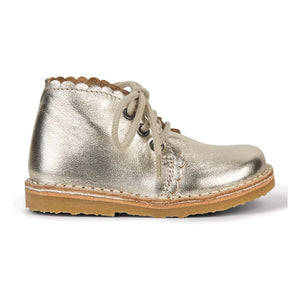 Petit Nord - Seashell Lace Boots | Silver
