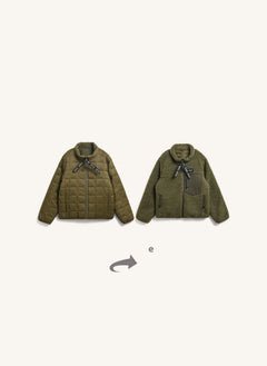 Taion - Down x Boa Reversible Puffer Jacket | Olive green