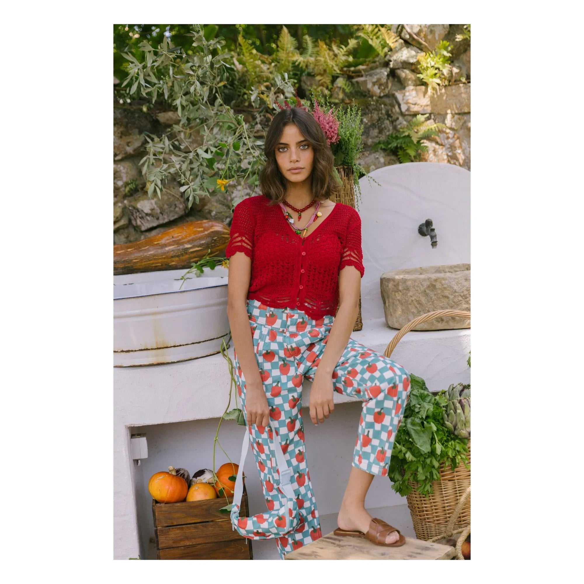 Favorite People - La Cantina Tomato Pants - Women's collection | Turquoise