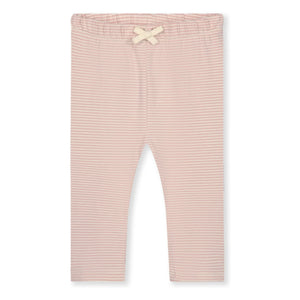 Gray Label - Striped Mini Organic Cotton Leggings | Pink