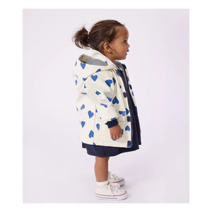 Petit Bateau - Ciré Iconic Hearts Recycled Fibers Baby | Ivory