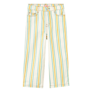 Tinycottons - Striped Jeans | White