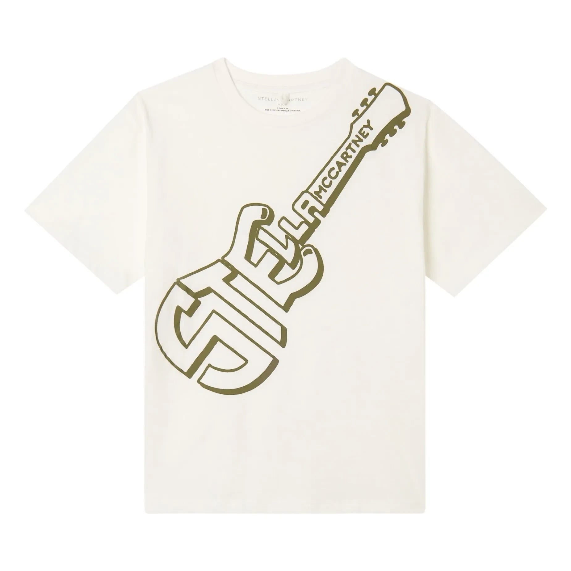 Stella McCartney Kids - Stella Guitar T-Shirt Organic Cotton | Ivory
