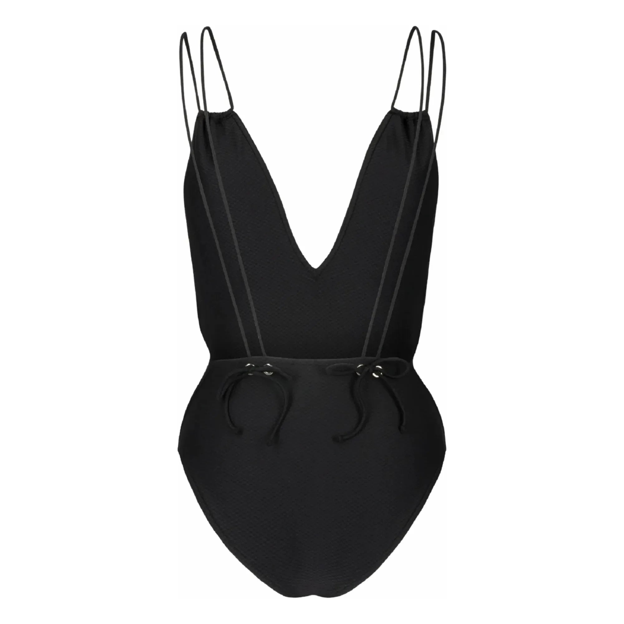 Anja Paris - Le Piccolo Textured One-Piece Swimsuit | Black