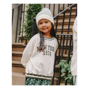 Rylee + Cru - Raglan Sweat New York Mini | Ivory