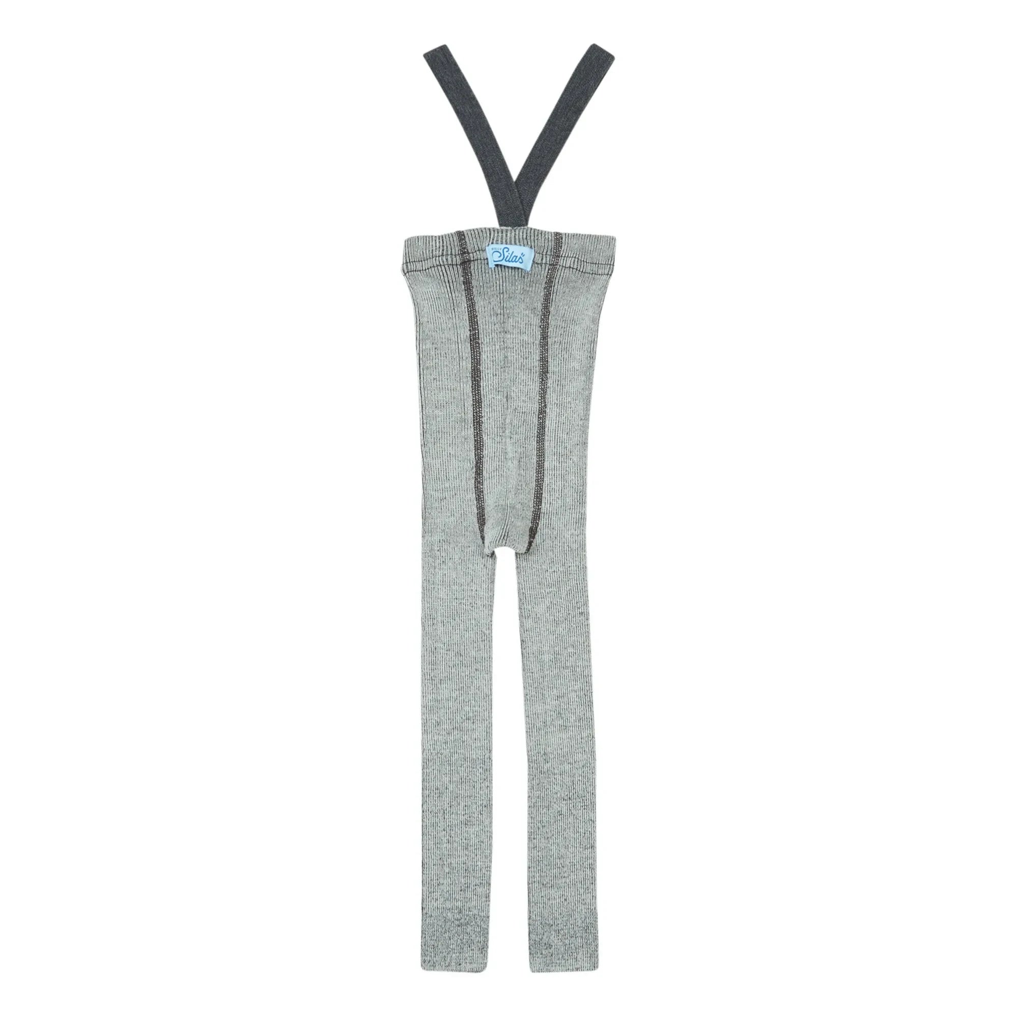 Silly Silas - Woolen Strap-Style Tights | Gray