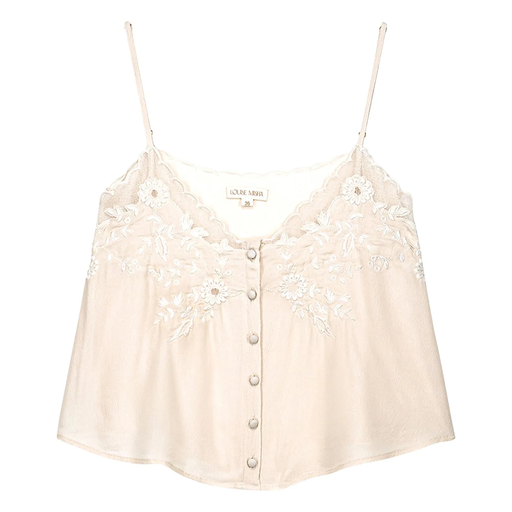 Louise Misha - Suena Strap Top | Cream