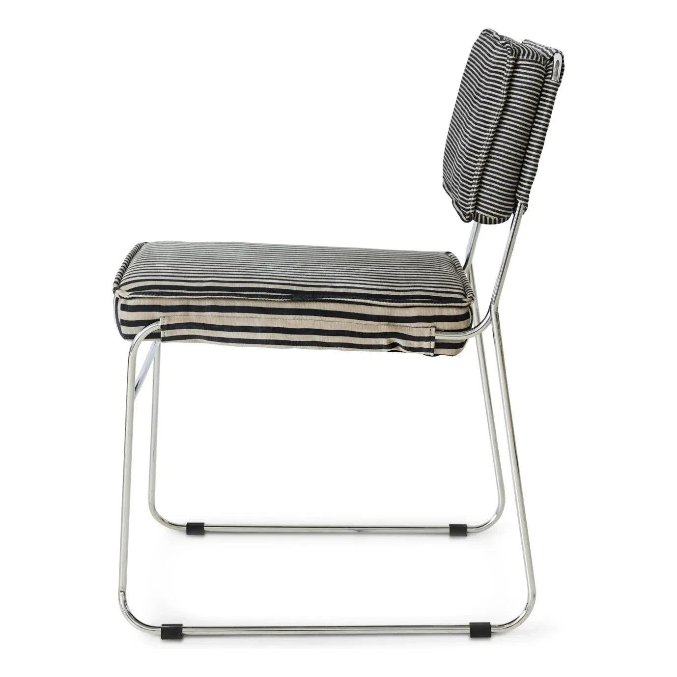 HKliving - Endless Striped Chairs - Set of 2 | Grey