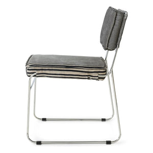 HKliving - Endless Striped Chairs - Set of 2 | Grey
