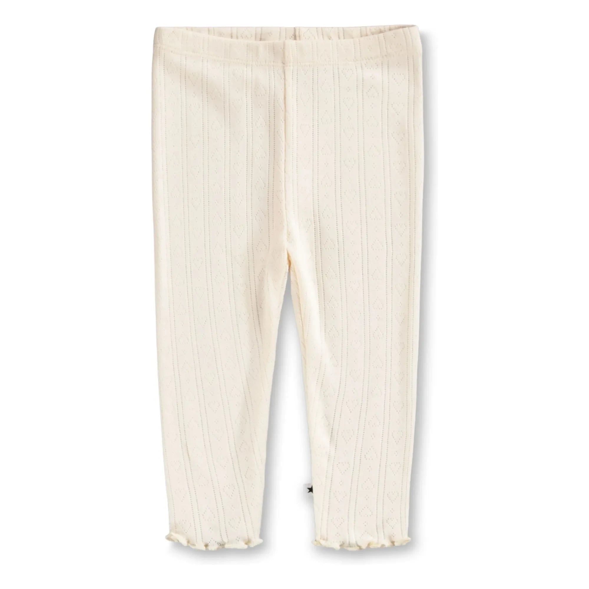 Molo - Sidse Organic Cotton Ribbed Leggings | Ivory