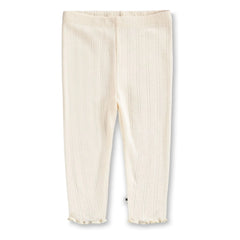 Molo - Sidse Organic Cotton Ribbed Leggings | Ivory