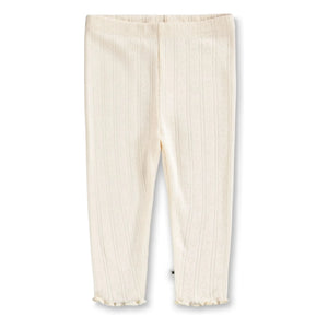 Molo - Sidse Organic Cotton Ribbed Leggings | Ivory