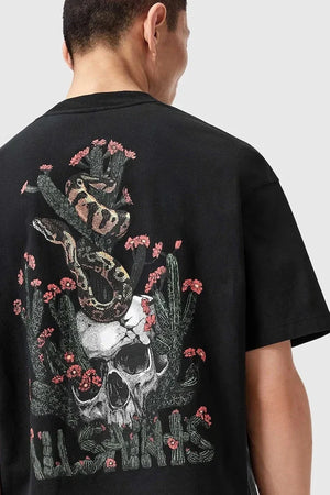 AllSaints Erkek Pamuklu Oversize Tişört CACTI