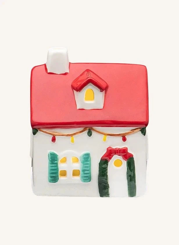 Anna + Nina - Santa LED Light House | White