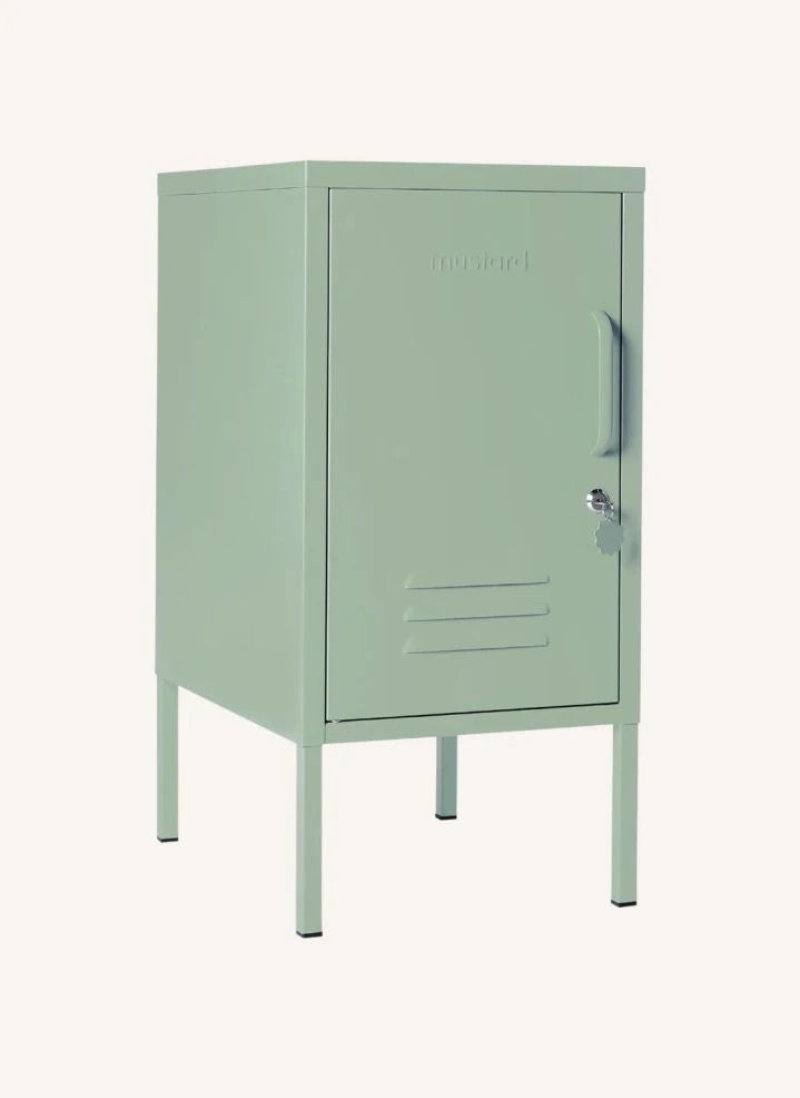 Mustard Made - Short Metal Nightstand | Sage