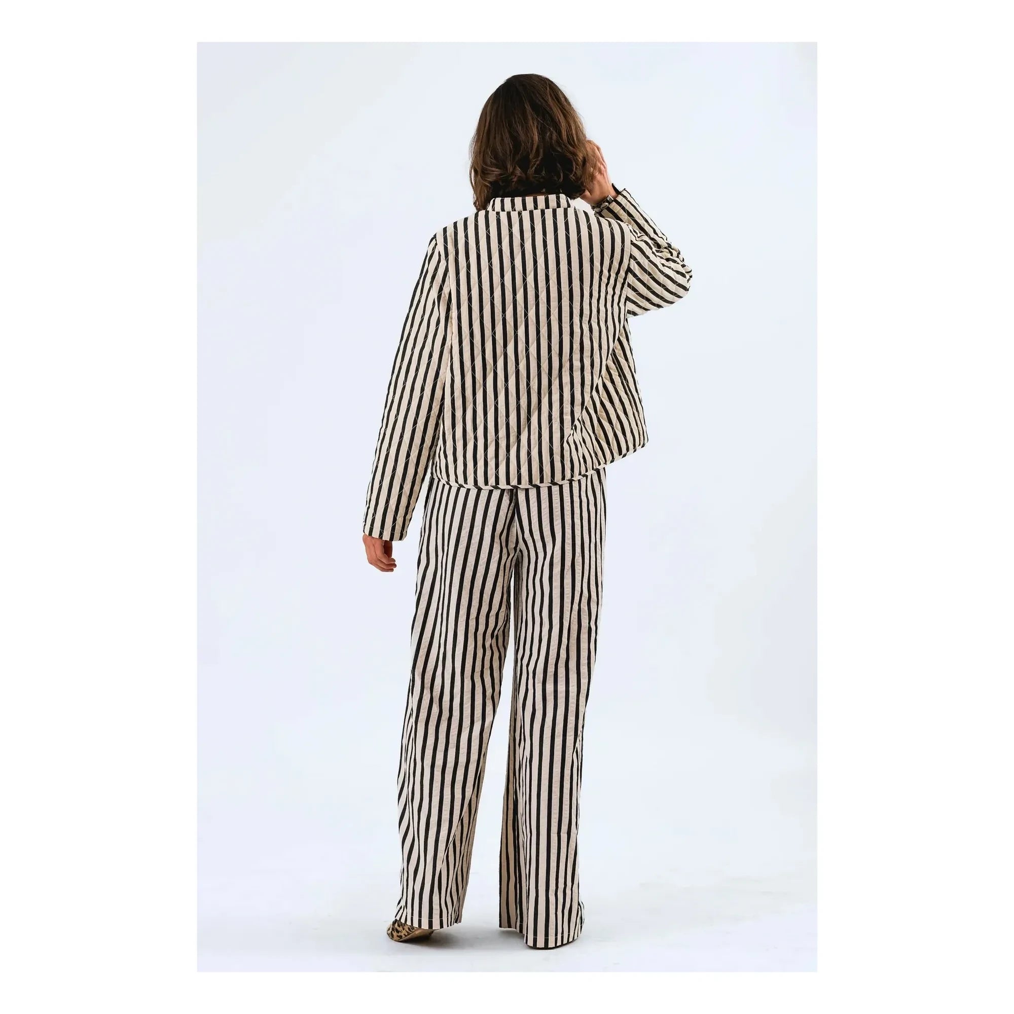 Lollys Laundry - Emilia Striped Jacket | Black