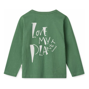 Liewood - Apia Love My Planet Organic Cotton T-Shirt | Green