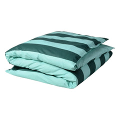 La cerise sur le gâteau - Striped Bedding Set Malo | Turquoise