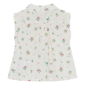 Bonton - Lorelei Bouquets Claudine Collar Shirt | Off-White