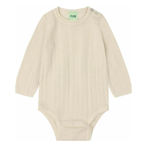 FUB - Merino Wool Ribbed Bodysuit | Ecru