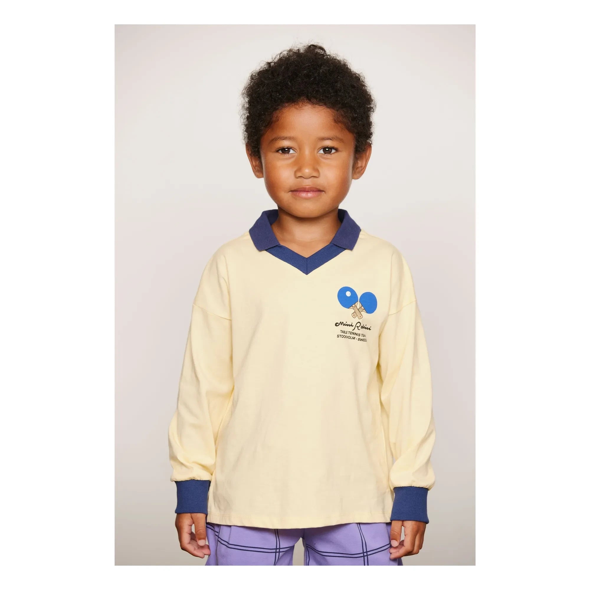 Mini Rodini - Polo Ping Pong Organic Cotton | Yellow