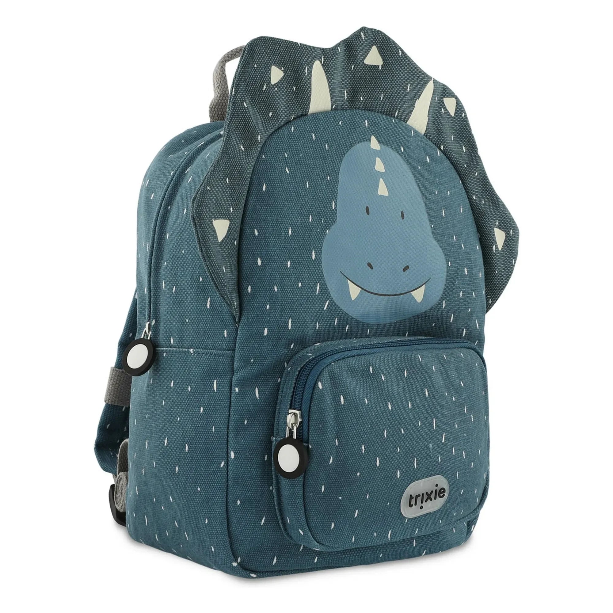 Trixie - Mr. Triceratops Backpack | Gray Blue
