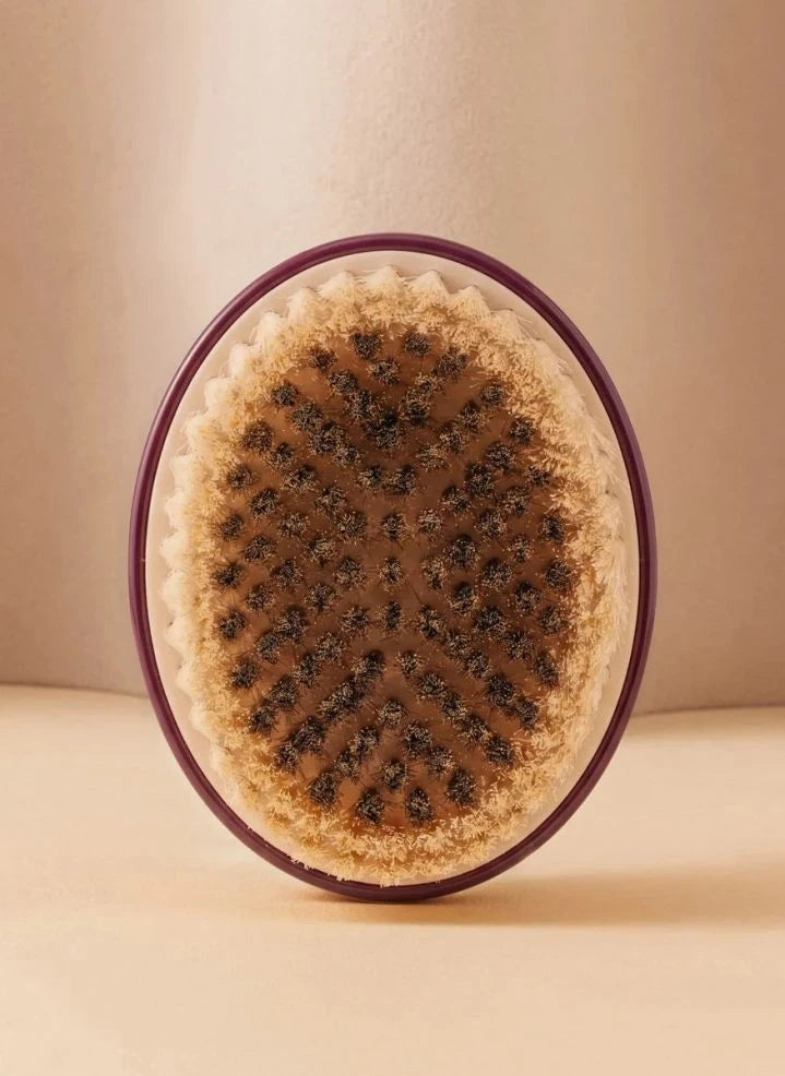 La Bonne Brosse - The Talm Body Brush x La Bonne Brosse No. 01 - For Sensitive Skin | Aubergine