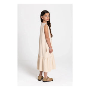 Hundred Pieces - Lyra Organic Cotton Sleeveless Dress | Cream
