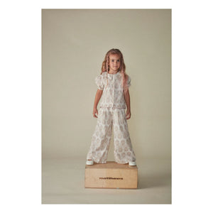 Coco au Lait - Floral Organic Cotton Blouse | Ecru