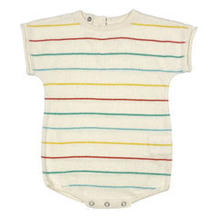Bayiri - Botanik Striped Organic Cotton Bodysuit | Ecru
