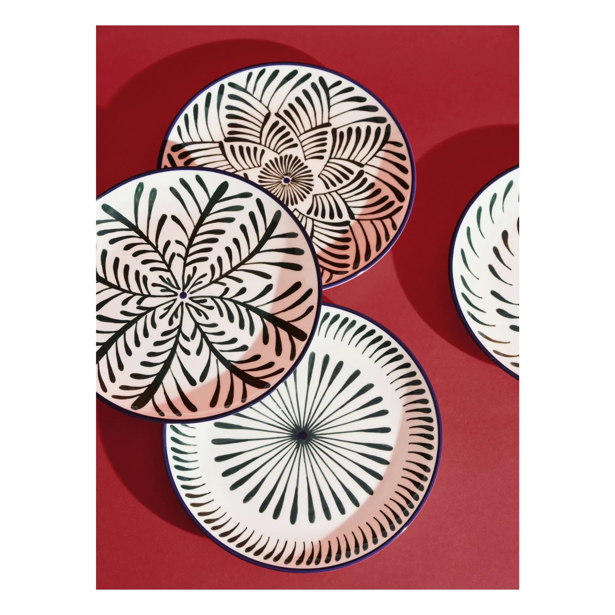 Serax - Baazar Dinner Plates, Waww La Table - Set of 4 | Green