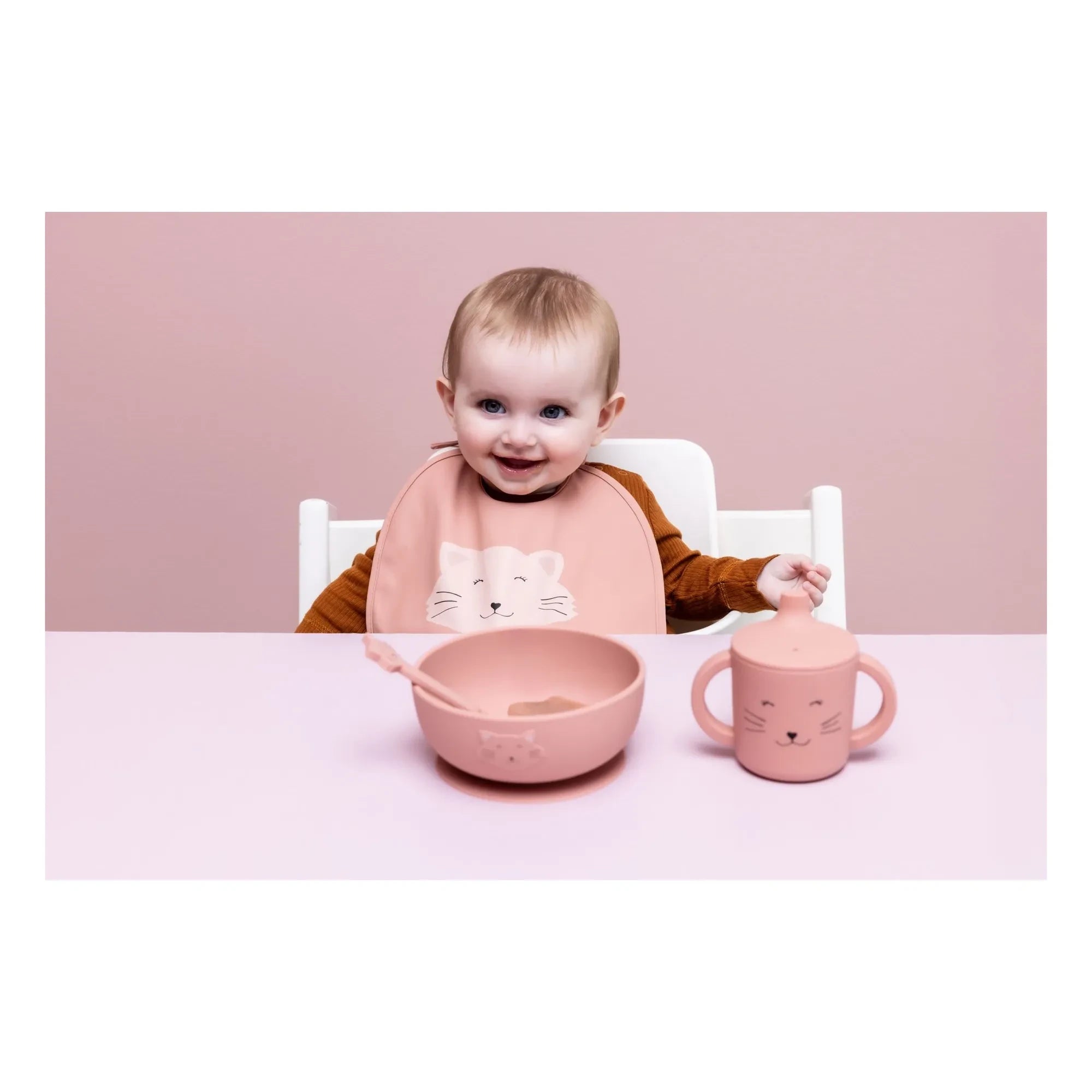 Trixie - Mrs. Cat Silikon Emzikli Kase | Pembe
