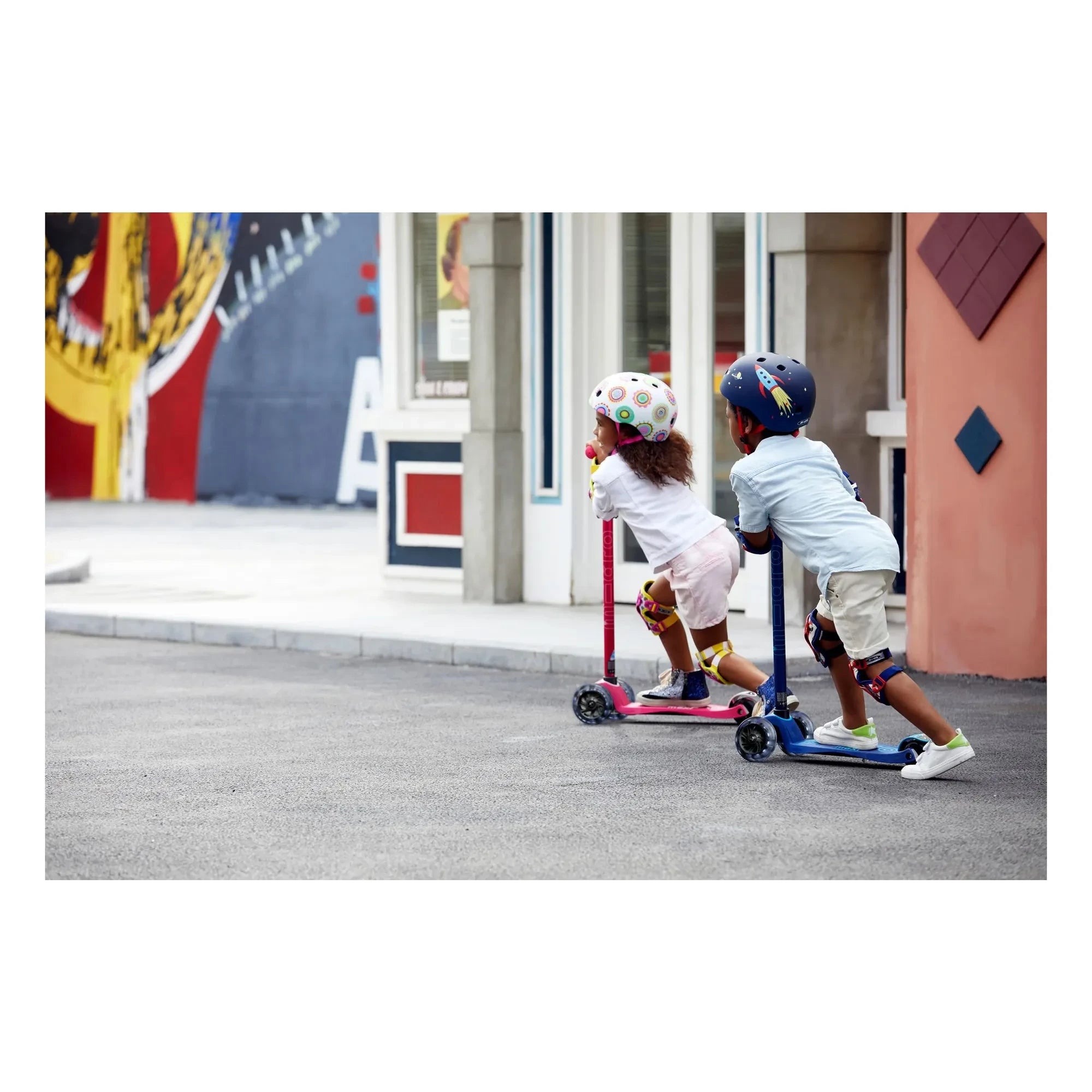 Micro - Maxi LED scooter | Fuşya