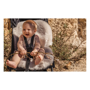 BINIBAMBA - Wool-Lined Baby Stroller and Car Seat Sheepskin | Moon