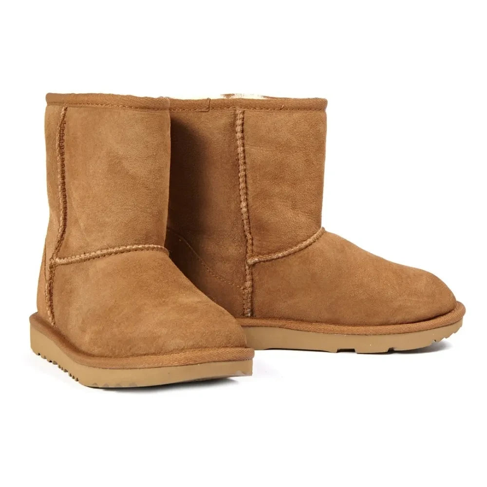UGG - Classic II Fur-Lined Suede Boots | Caramel