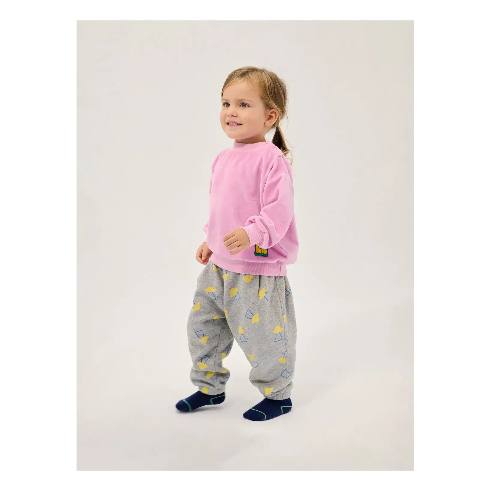 Bobo Choses - Jogger saucers Organic Cotton Baby | Speckled Grey