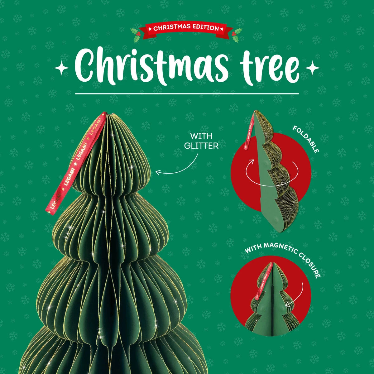 Legami - Honeycomb Christmas Decoration - Christmas Tree