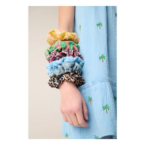 Tumble N'Dry - 3-Piece Leopard Hair Clip Set | Blue