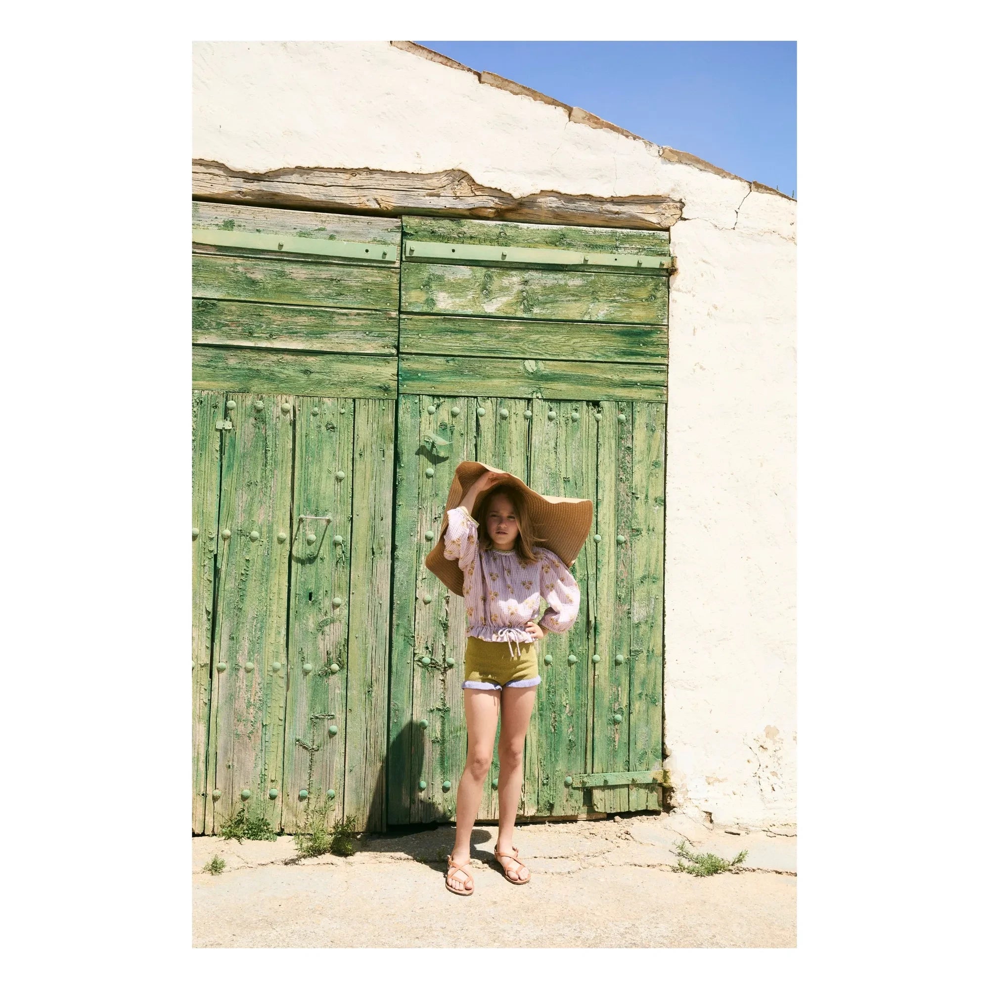 birinit - Cinca Striped Organic Cotton Blouse | Mauve